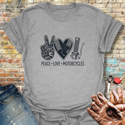 Peace Trio T-Shirt - Sport Grey