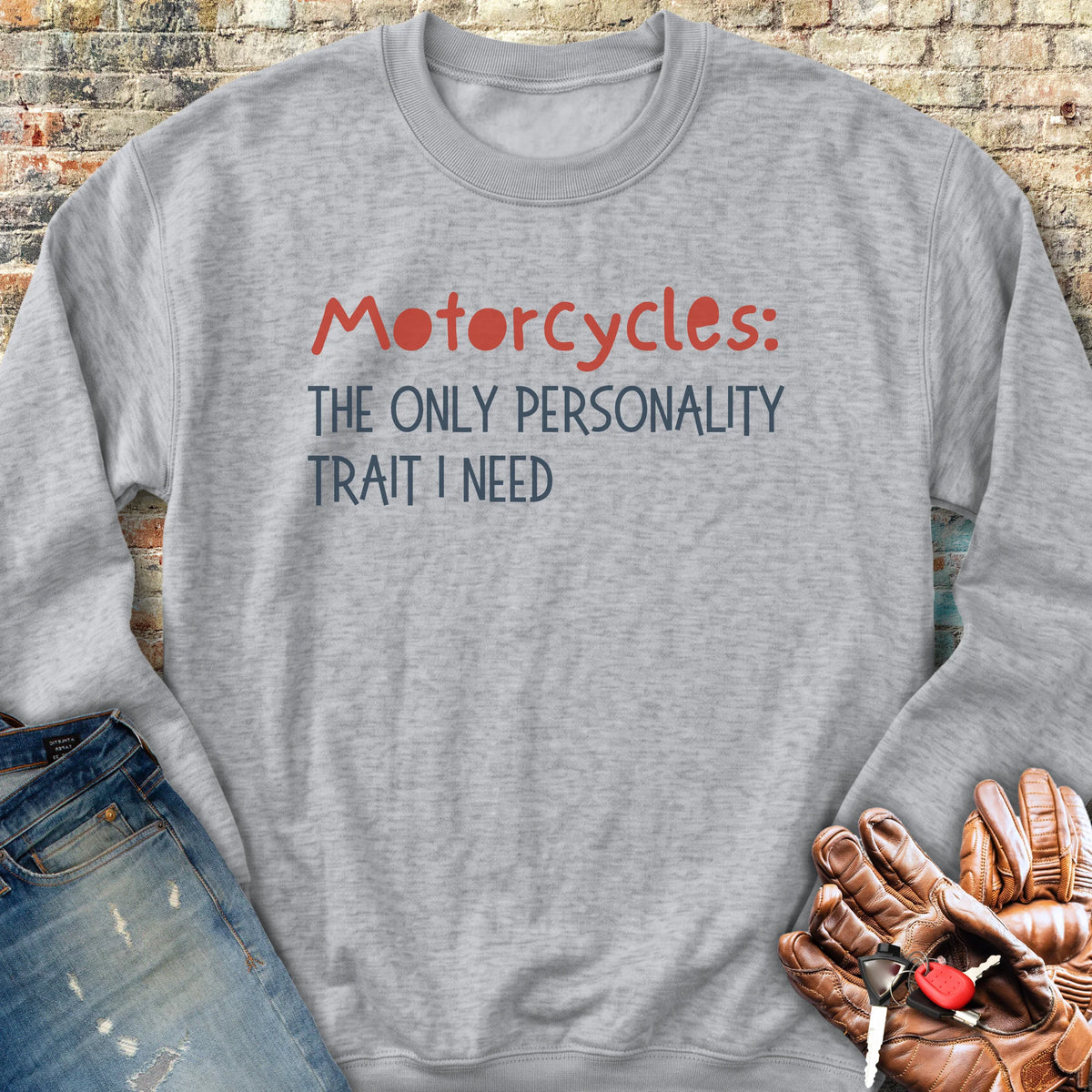 Personality Trait Sweatshirt - Sport Grey