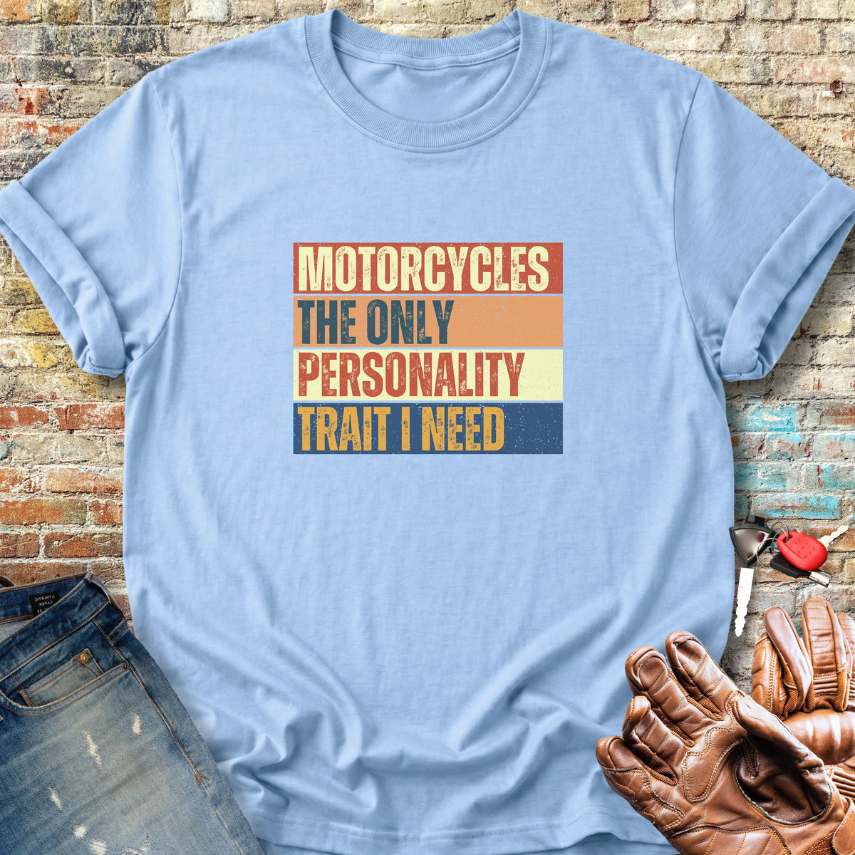 Personality Trait (Block) Classic T-Shirt - Light Blue