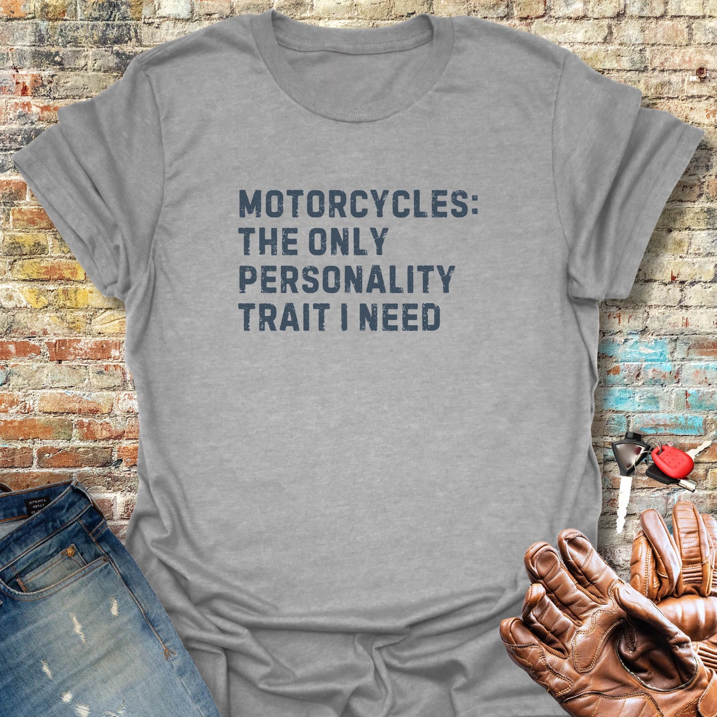 Personality Trait (Text) T-Shirt - Sport Grey