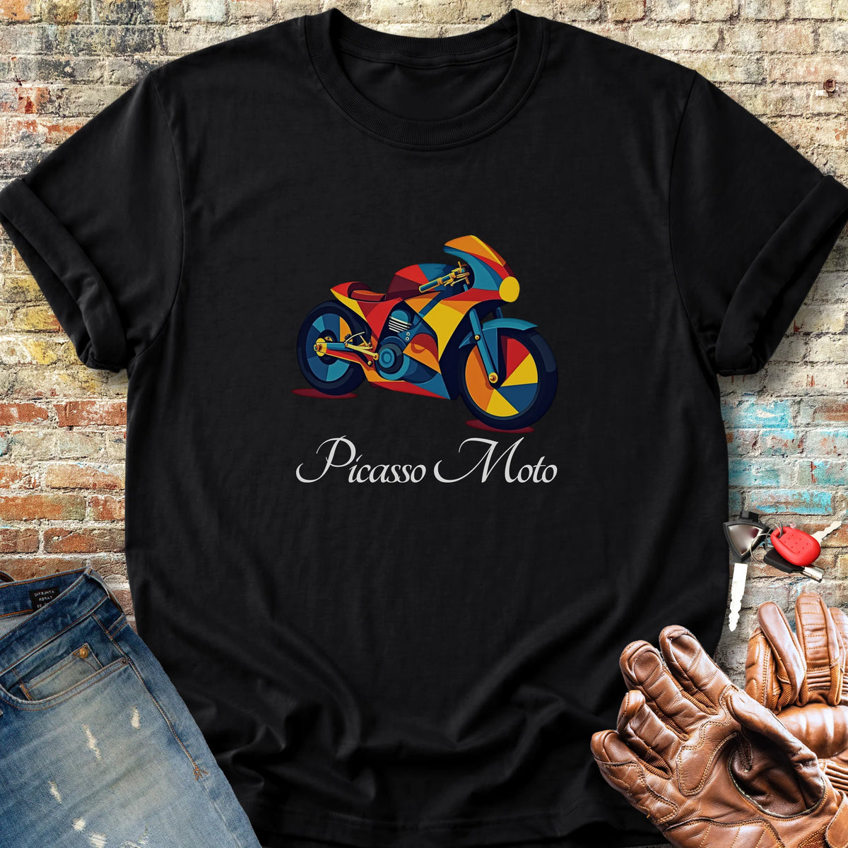 Picasso Moto Classic T-Shirt - Black
