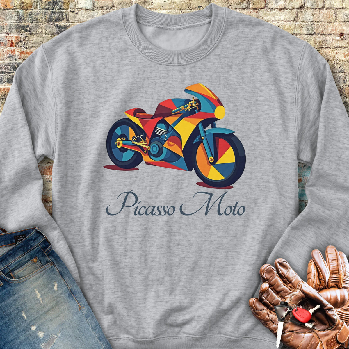 Picasso Moto Sweatshirt - Sport Grey
