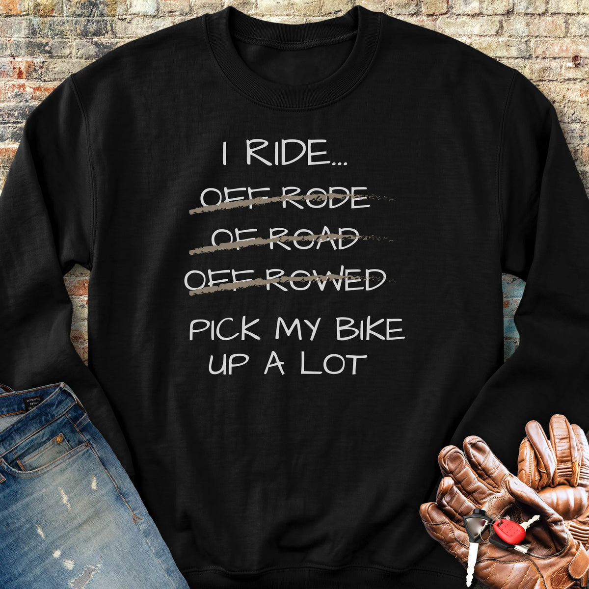 Pick Up My Bike Sweatshirt - Black