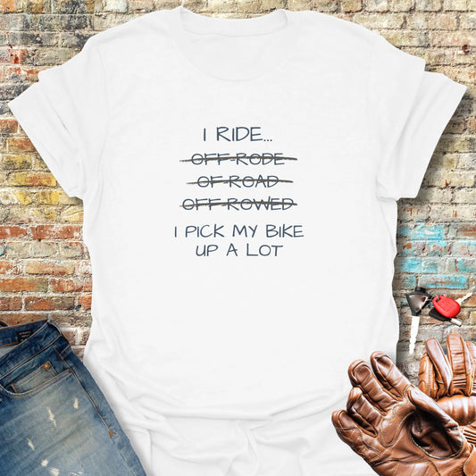 Pick Up My Bike T-Shirt - White