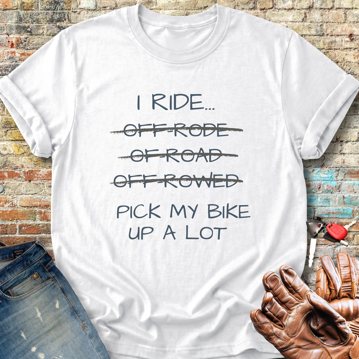 Pick Up My Bike Classic T-Shirt - White