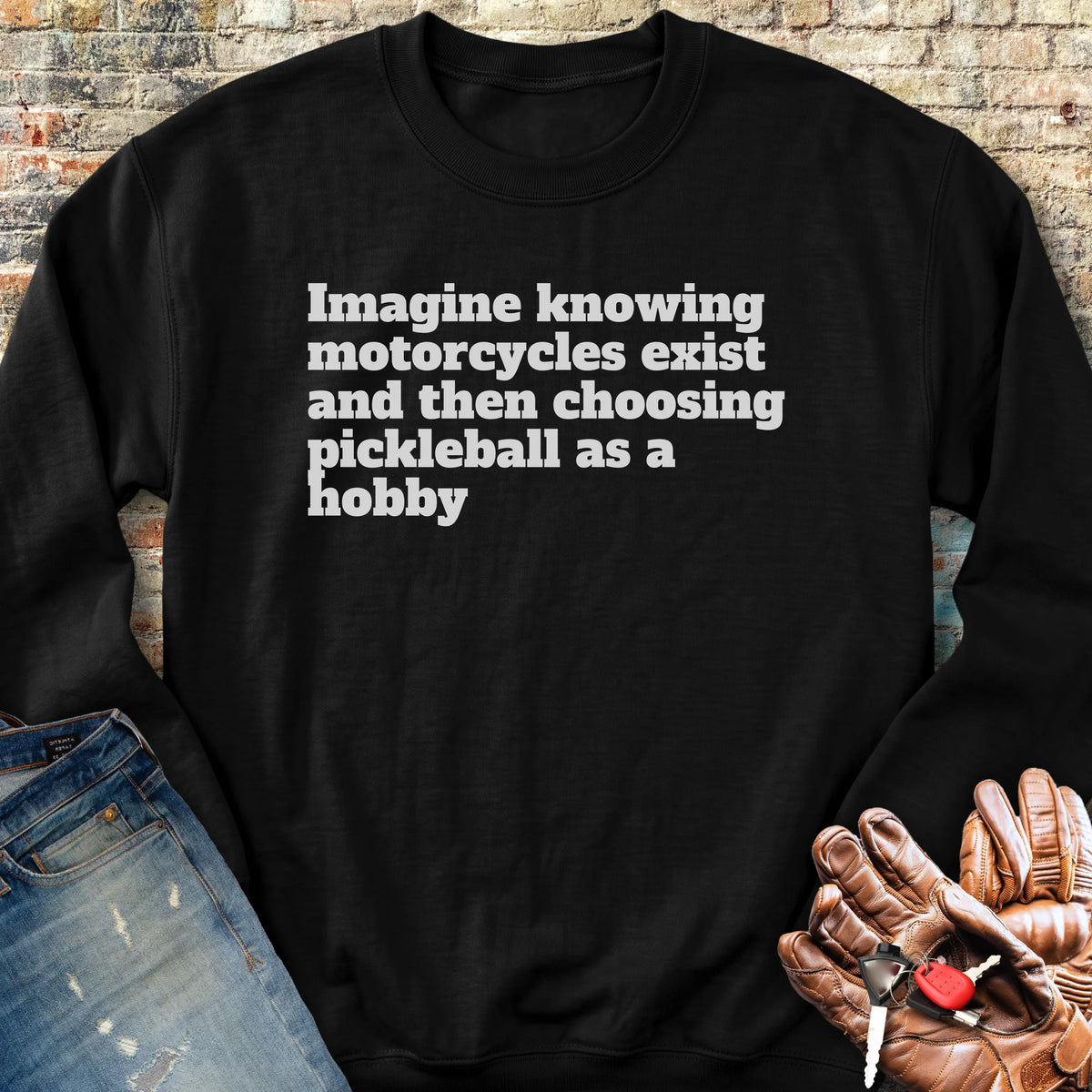 Pickleball Sweatshirt - Black