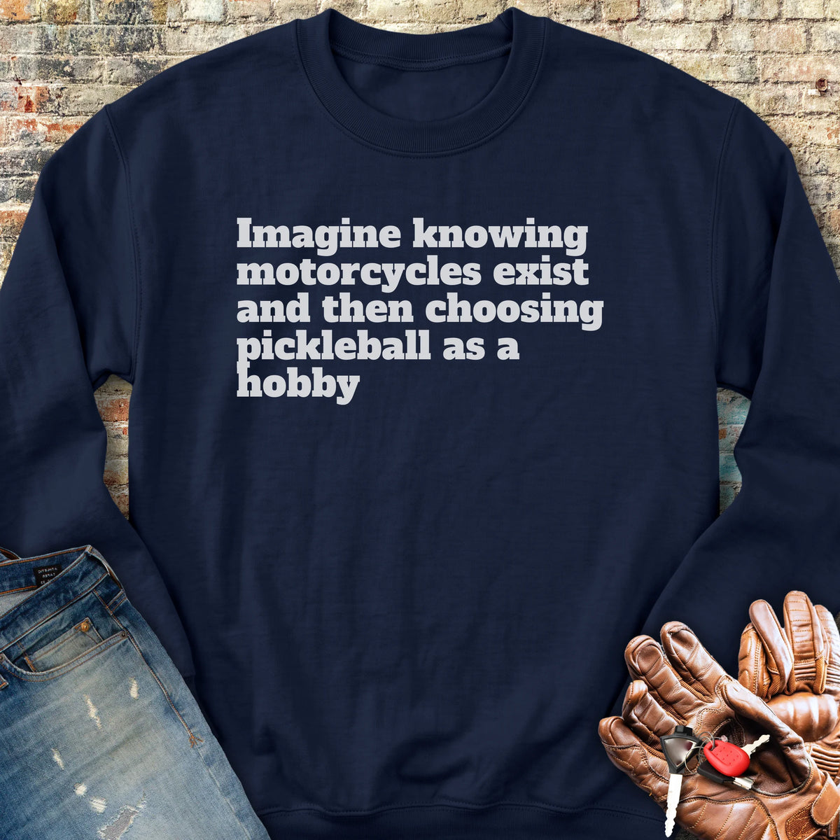 Pickleball Sweatshirt - Navy