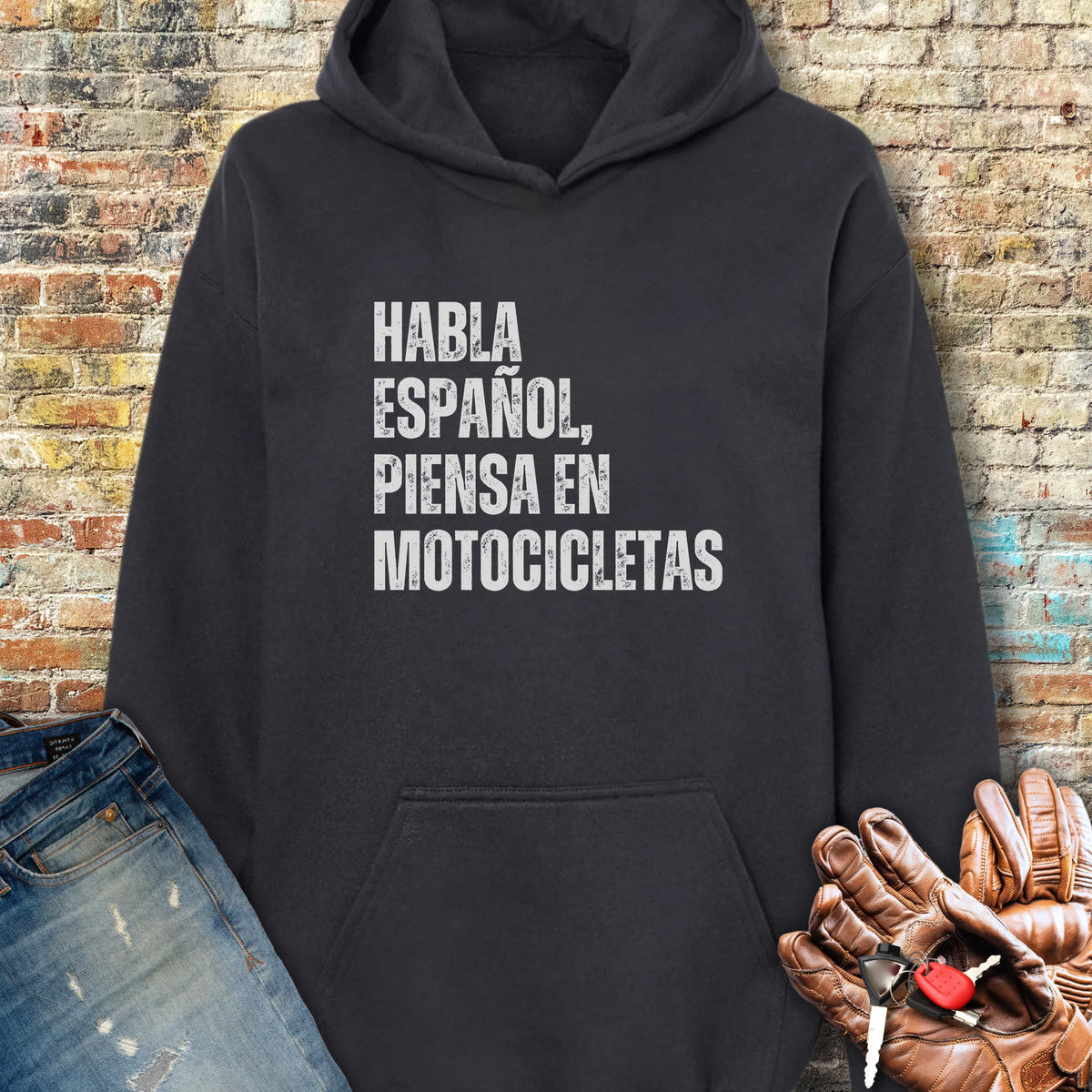Piensa En Motocicletas Hoodie - Black