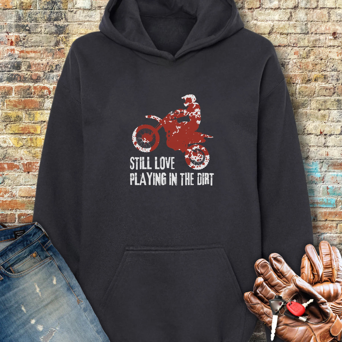 Playing In Dirt Hoodie - Black