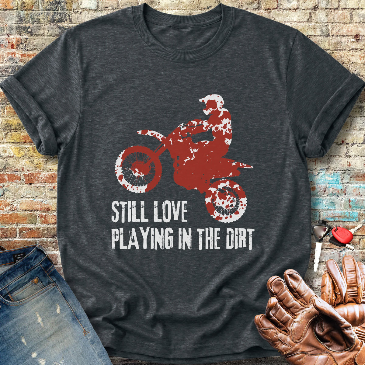 Playing In Dirt Classic T-Shirt - Dark Heather