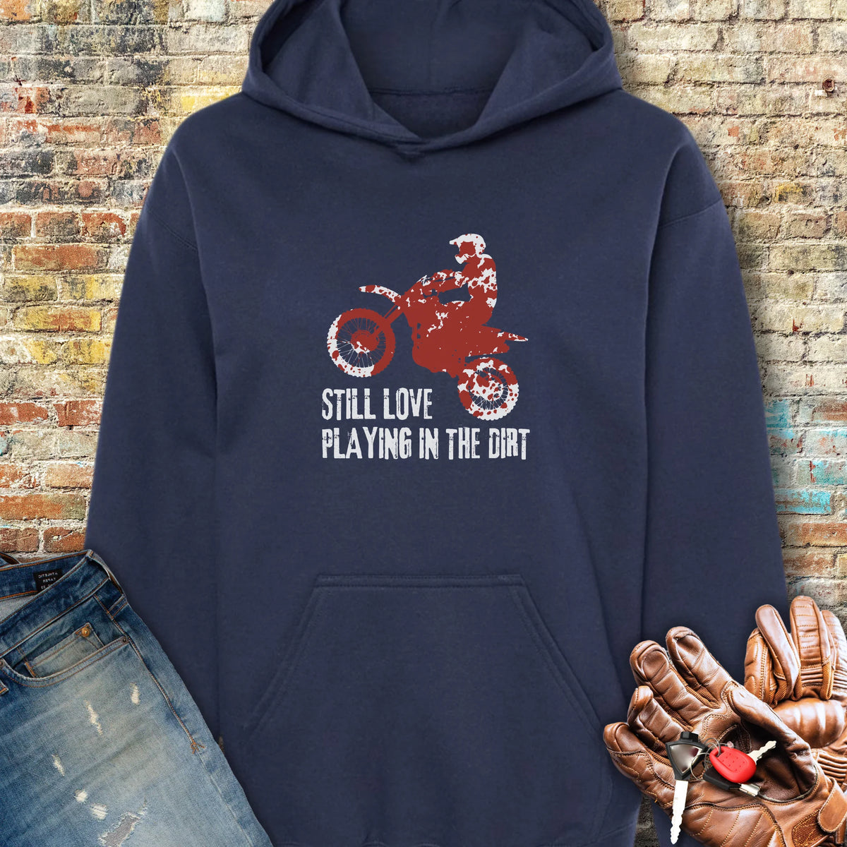 Playing In Dirt Hoodie - Navy