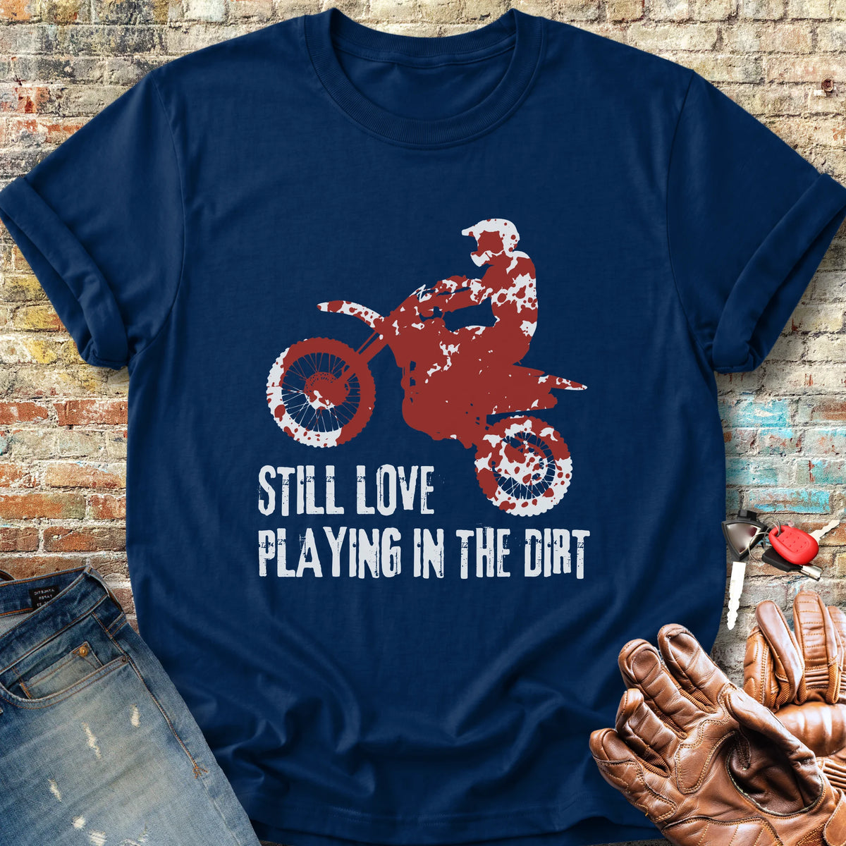 Playing In Dirt Classic T-Shirt - Navy