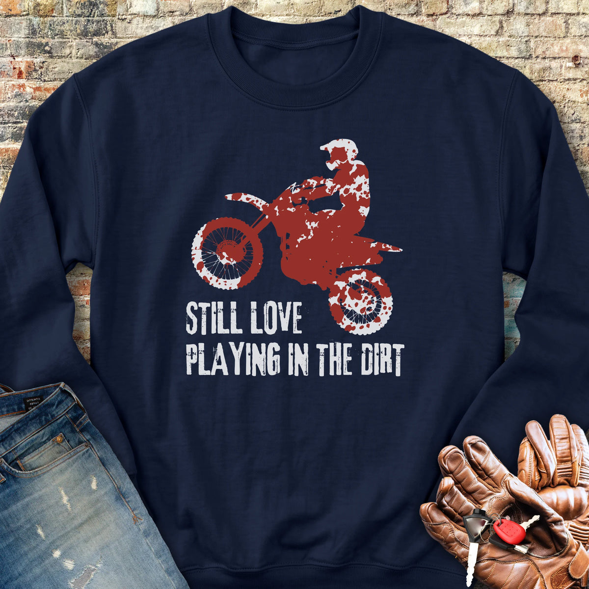 Playing In Dirt Sweatshirt - Navy