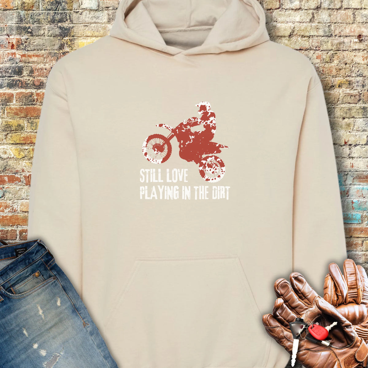 Playing In Dirt Hoodie - Sand