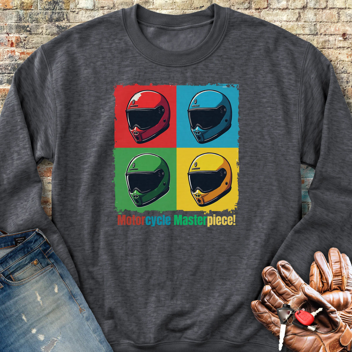 Pop Art Sweatshirt - Dark Heather