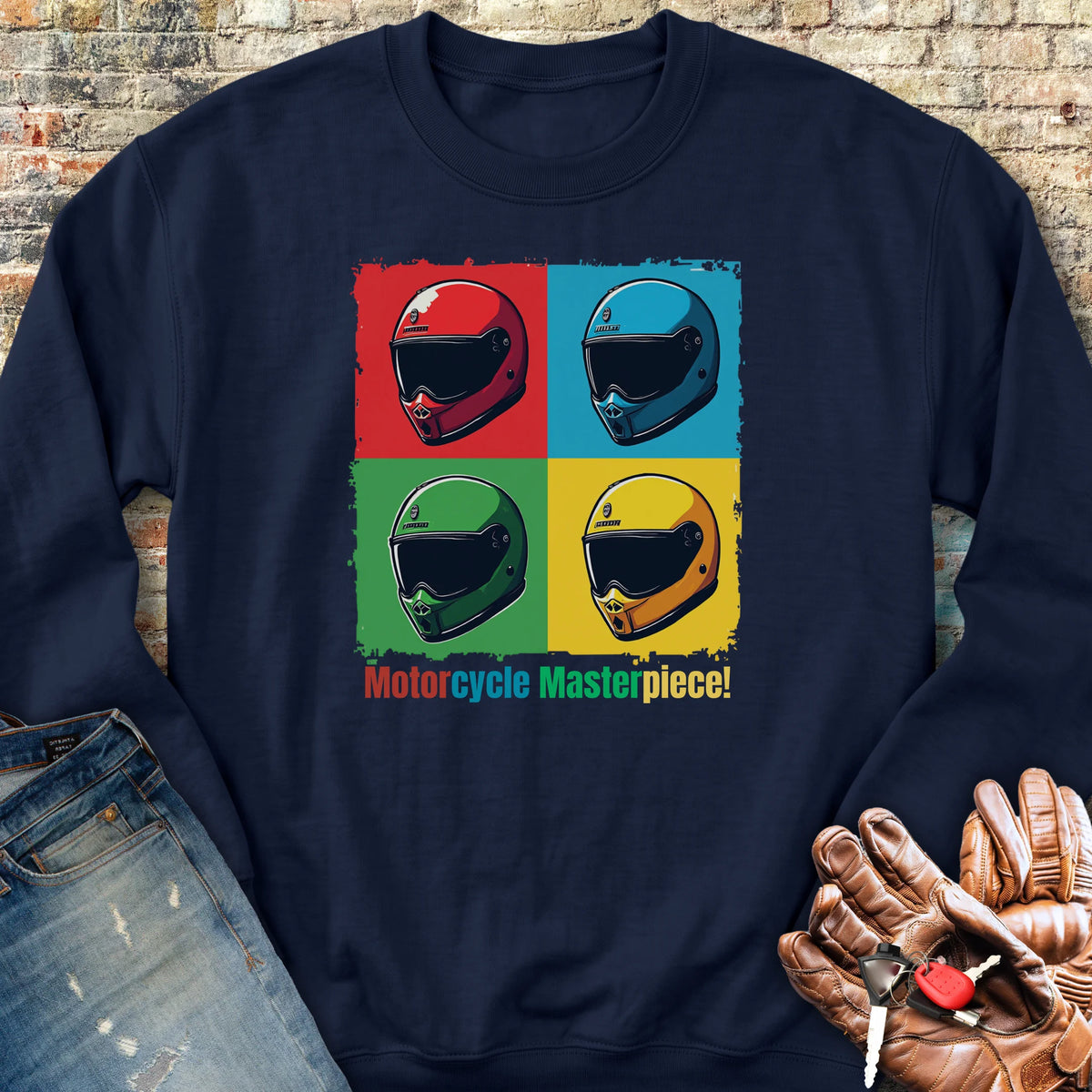 Pop Art Sweatshirt - Navy
