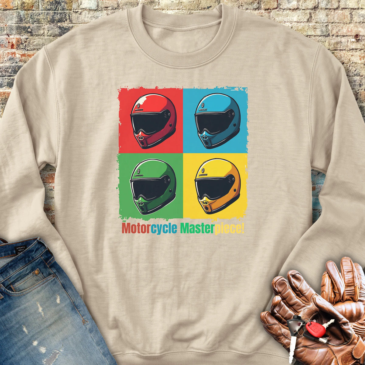 Pop Art Sweatshirt - Sand
