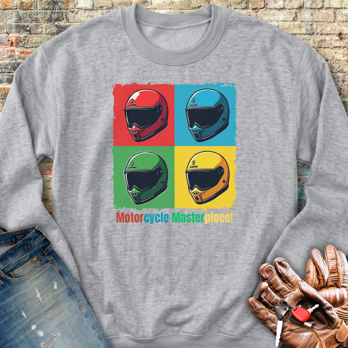 Pop Art Sweatshirt - Sport Grey