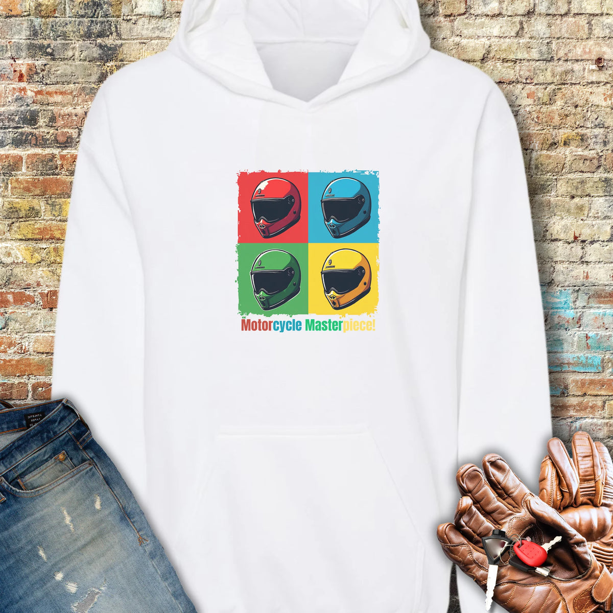 Pop Art Hoodie - White