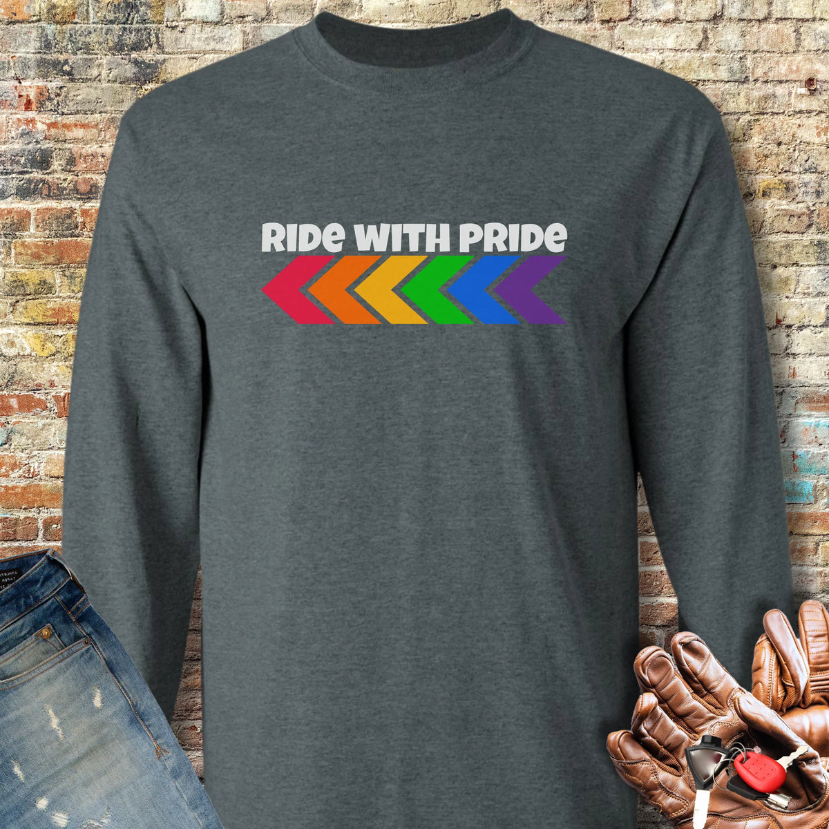Pride Long Sleeve T-Shirt - Dark Heather