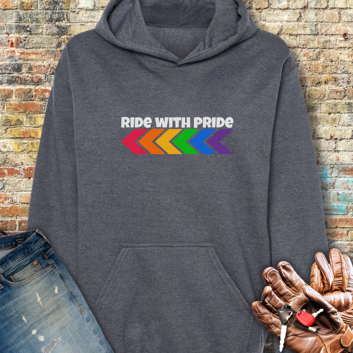 Pride Hoodie - Dark Heather