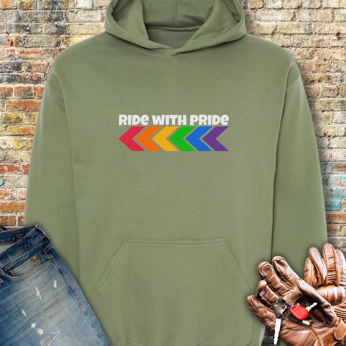 Pride Hoodie - Military Green