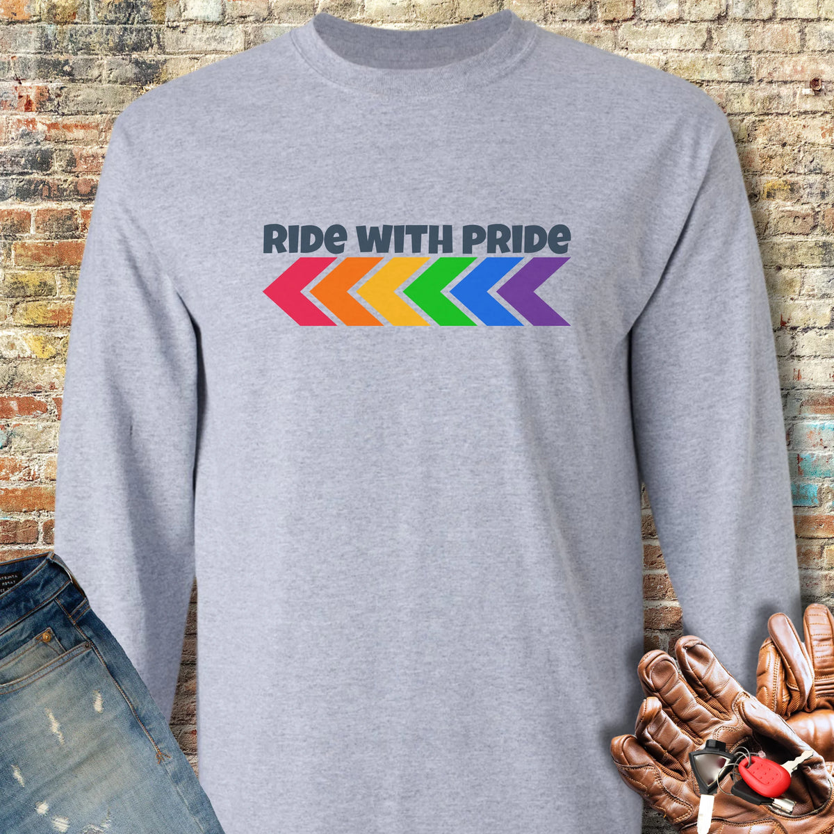 Pride Long Sleeve T-Shirt - Sport Grey