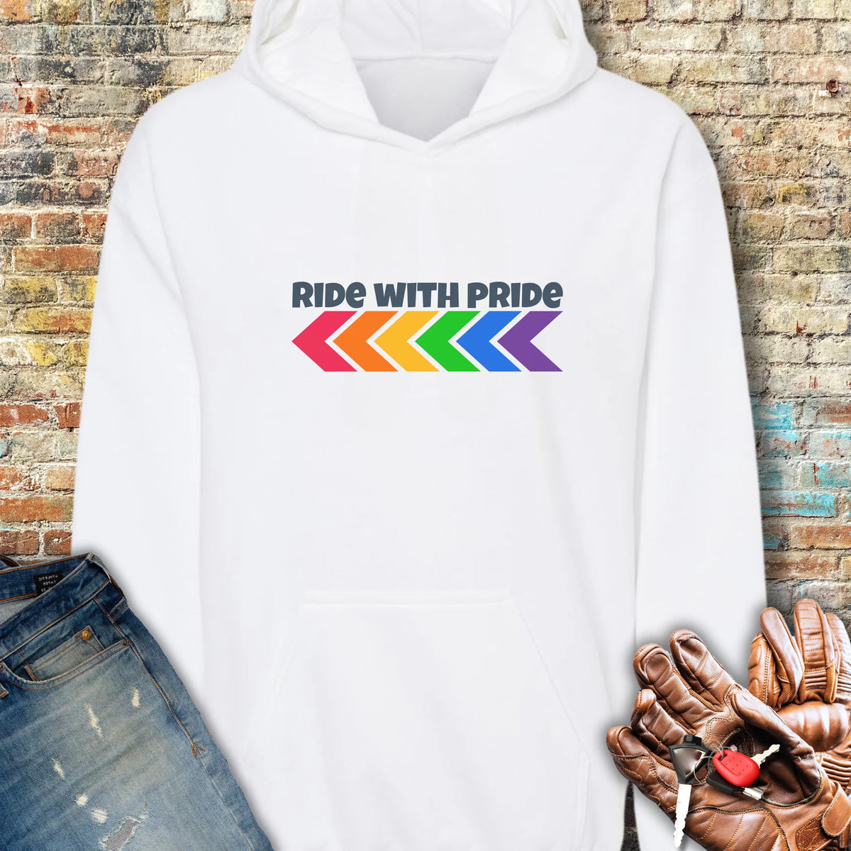 Pride Hoodie - White