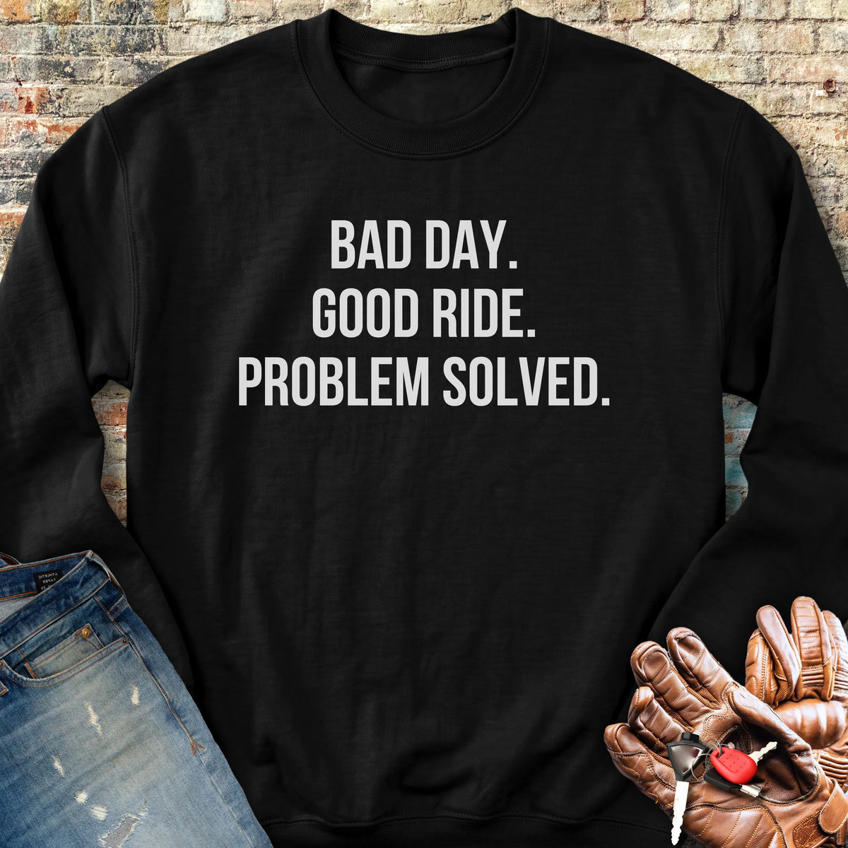 Problem Solved Sweatshirt - Black