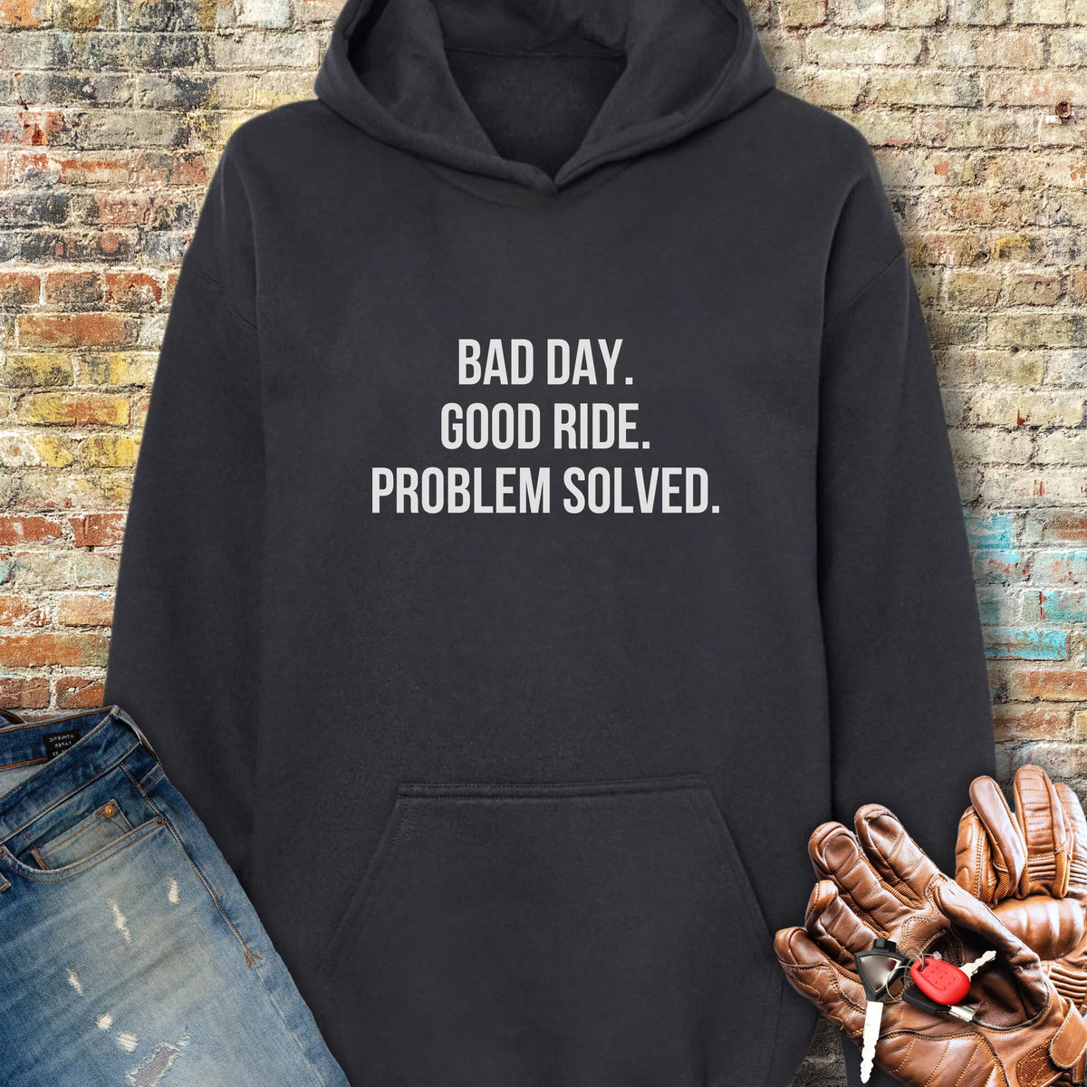 Problem Solved Hoodie - Black