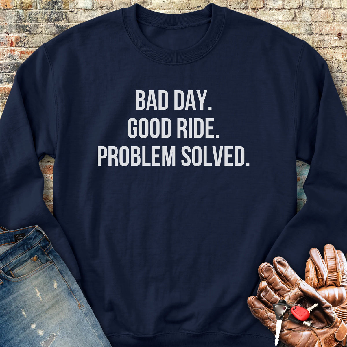 Problem Solved Sweatshirt - Navy