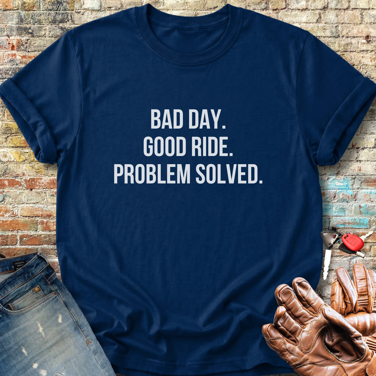 Problem Solved Classic T-Shirt - Navy