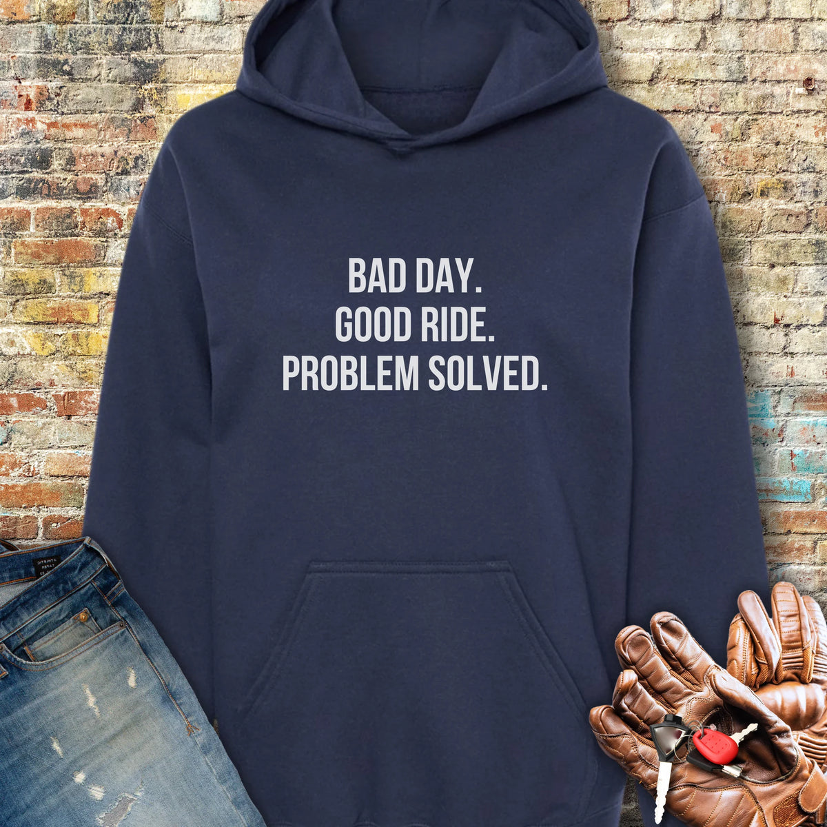 Problem Solved Hoodie - Navy