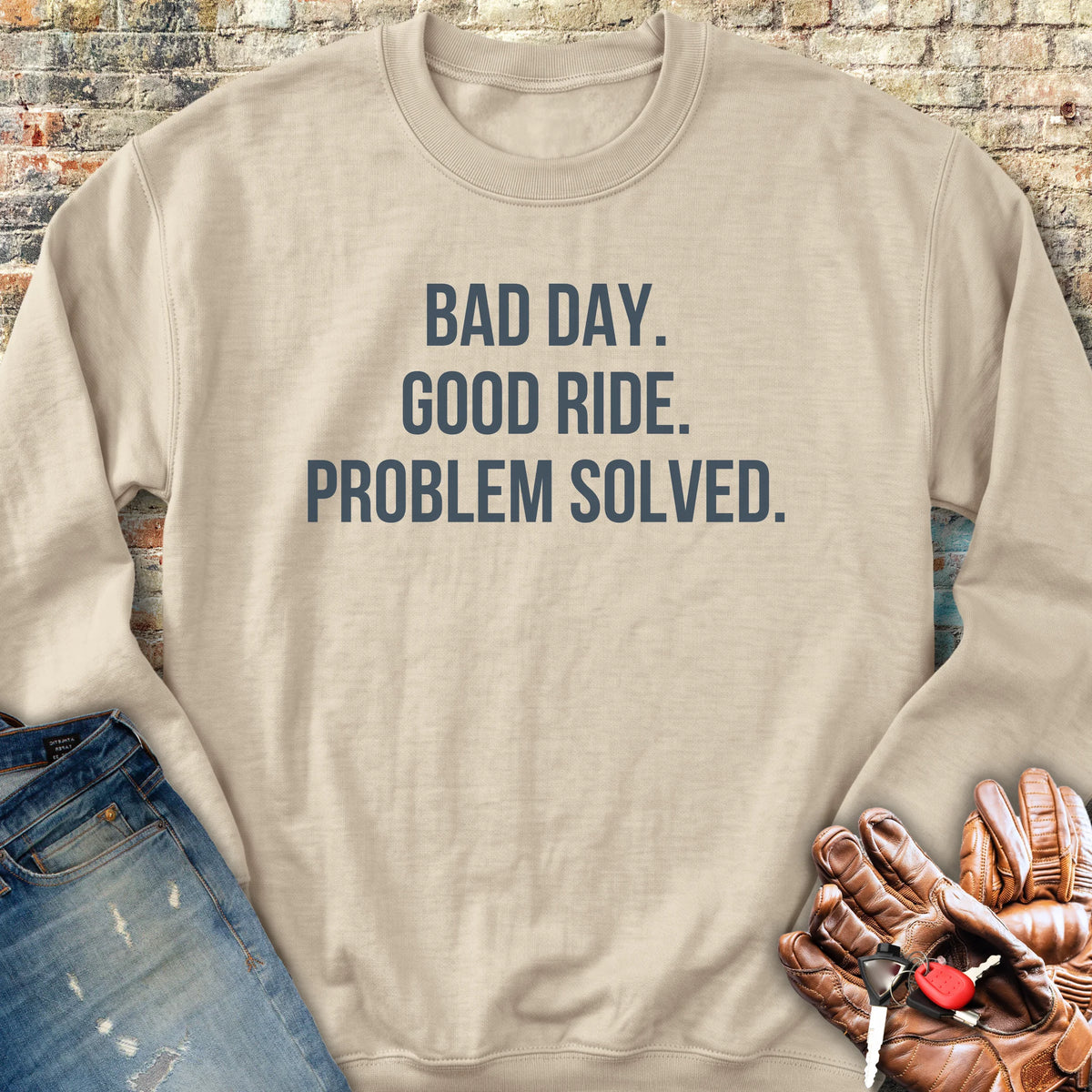Problem Solved Sweatshirt - Sand