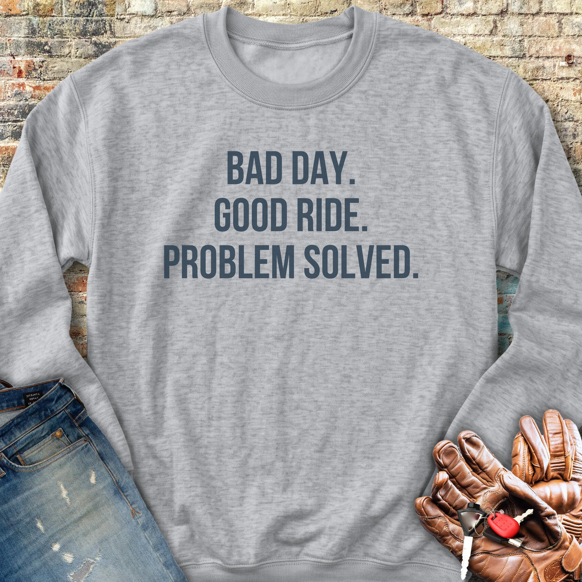 Problem Solved Sweatshirt - Sport Grey