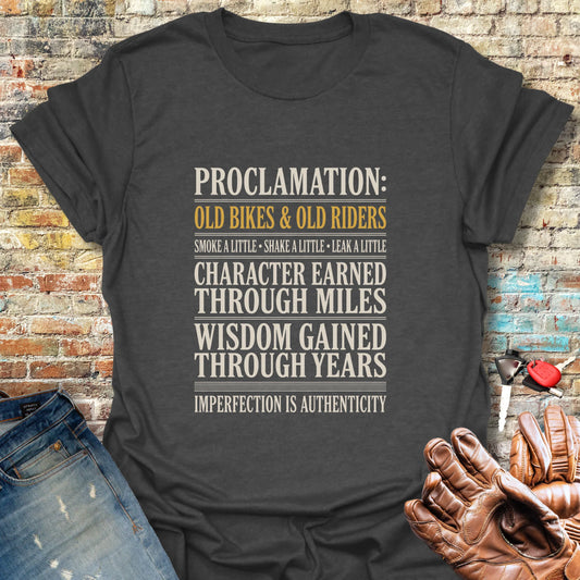 Proclamation T-Shirt - Dark Heather