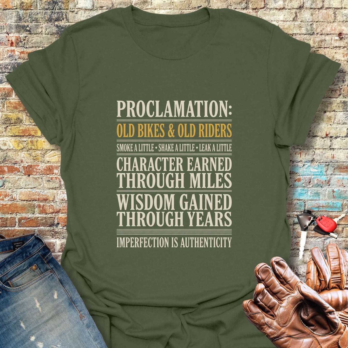 Proclamation T-Shirt - Military Green