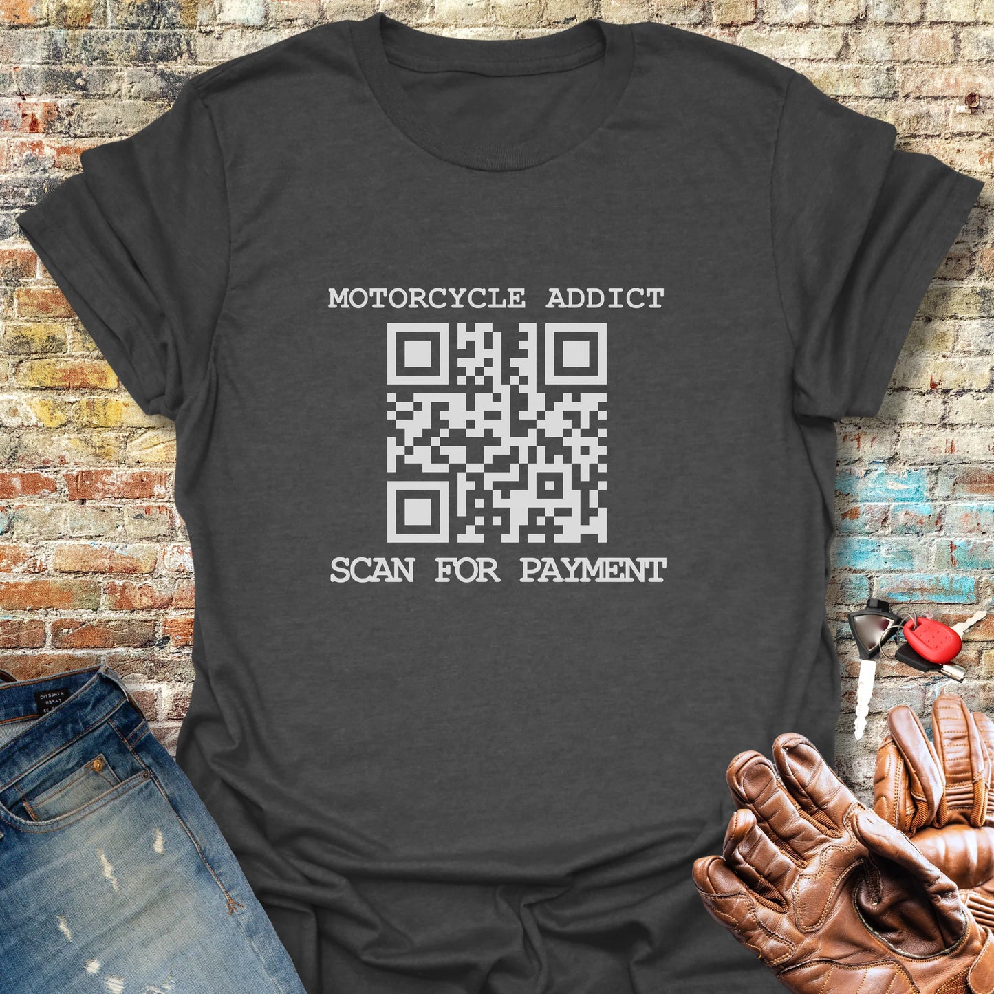 QR Addict T-Shirt - Dark Heather