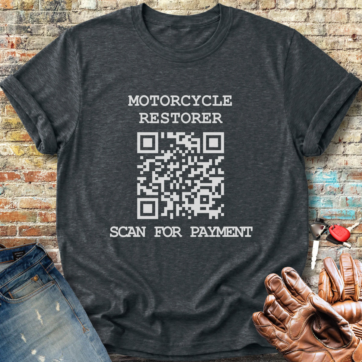 QR Restorer Classic T-Shirt - Dark Heather
