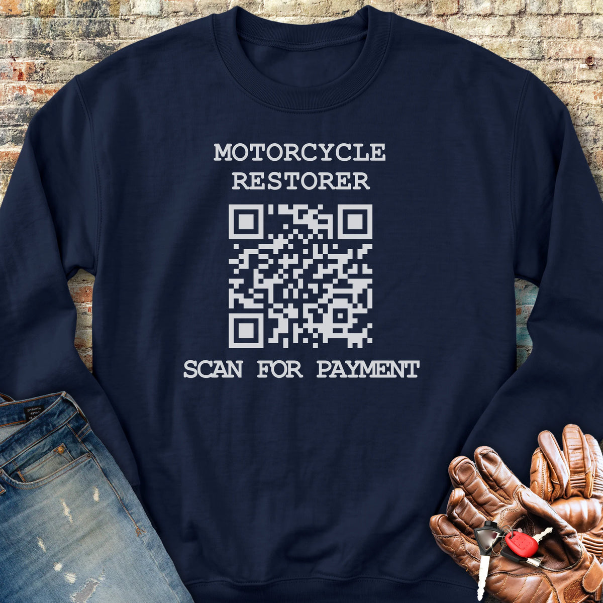 QR Restorer Sweatshirt - Navy