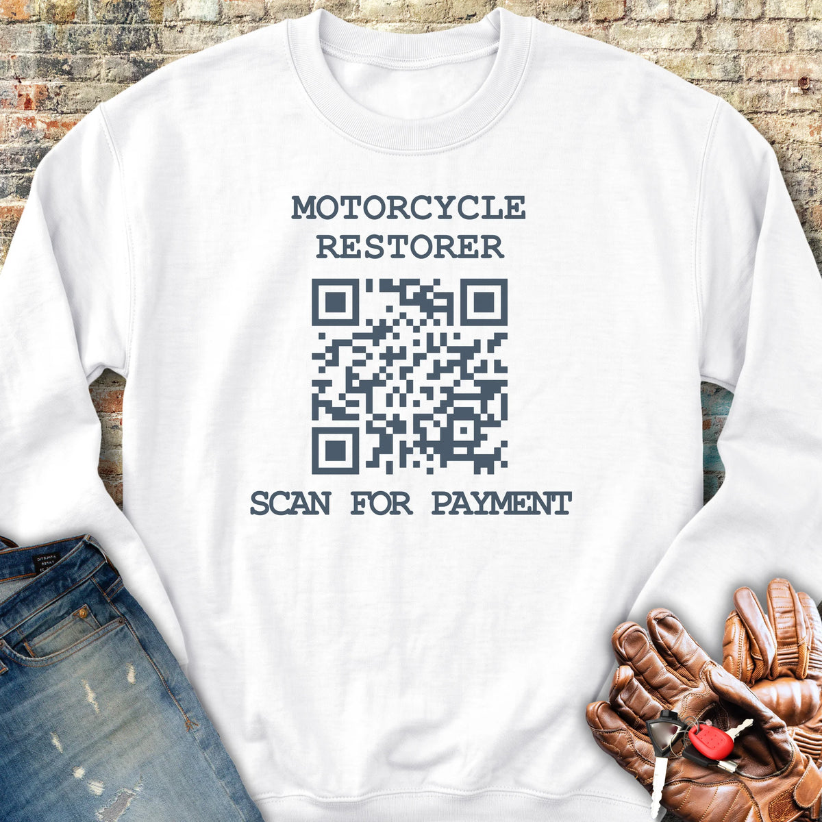 QR Restorer Sweatshirt - White