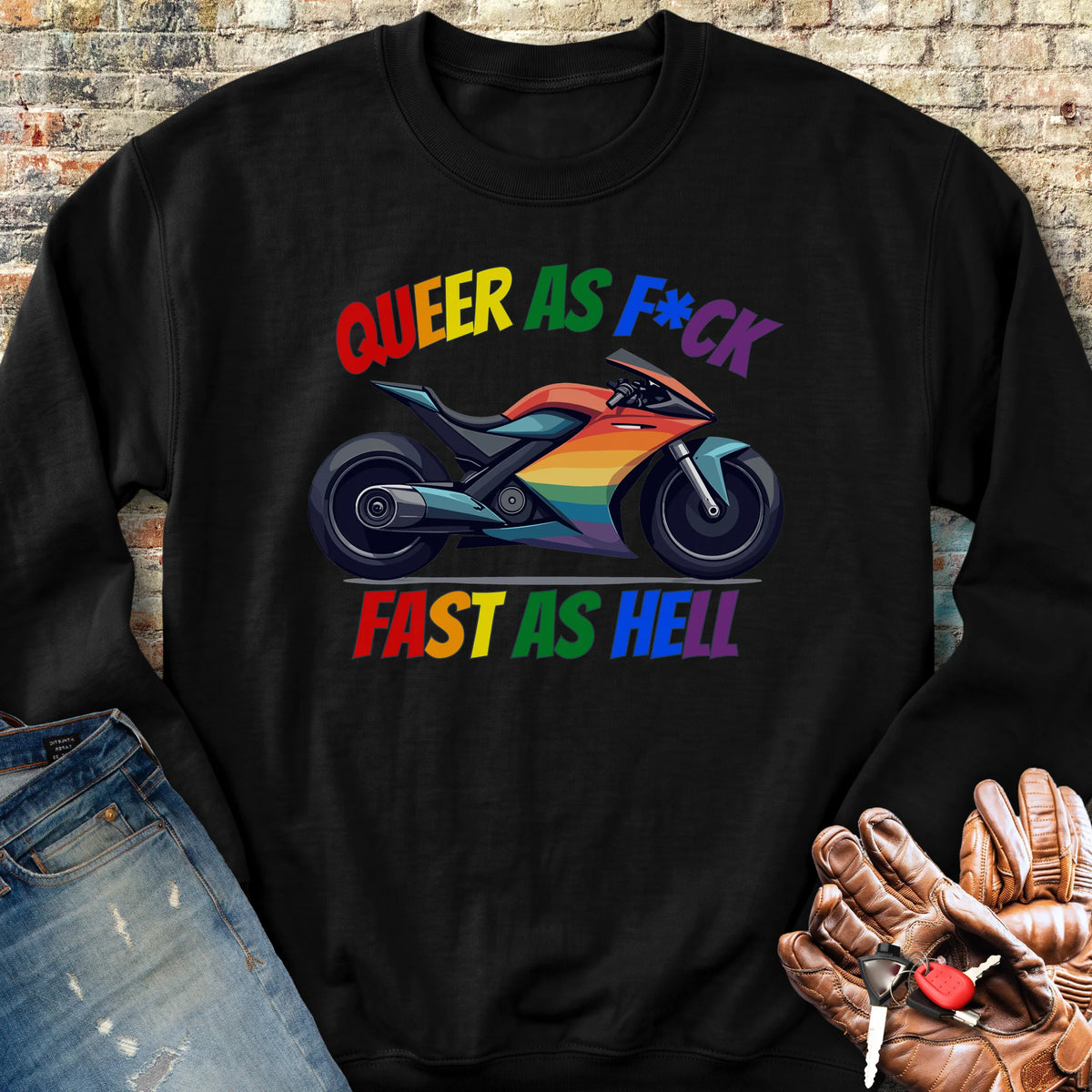 Queer AF Sweatshirt - Black