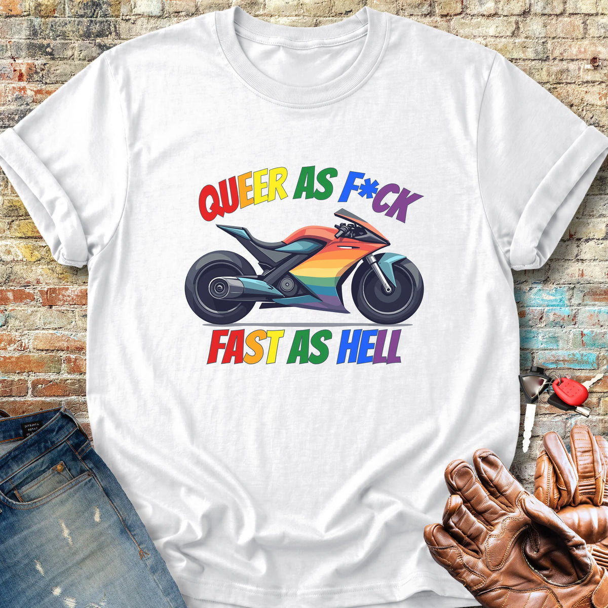 Queer AF Classic T-Shirt - White