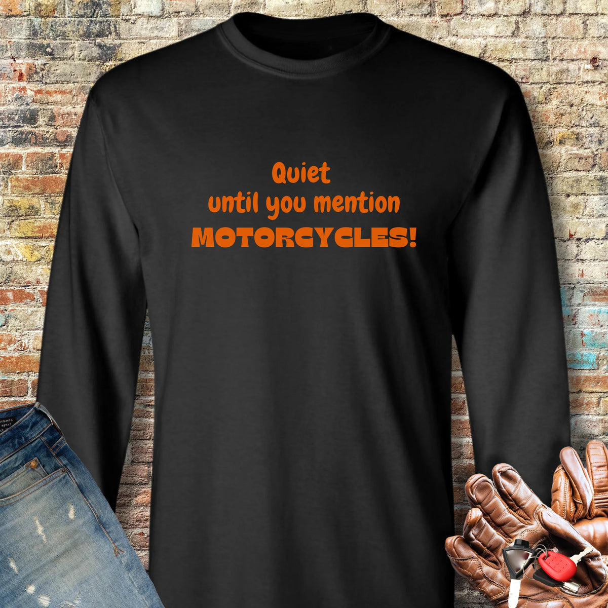 Quiet Long Sleeve T-Shirt - Black