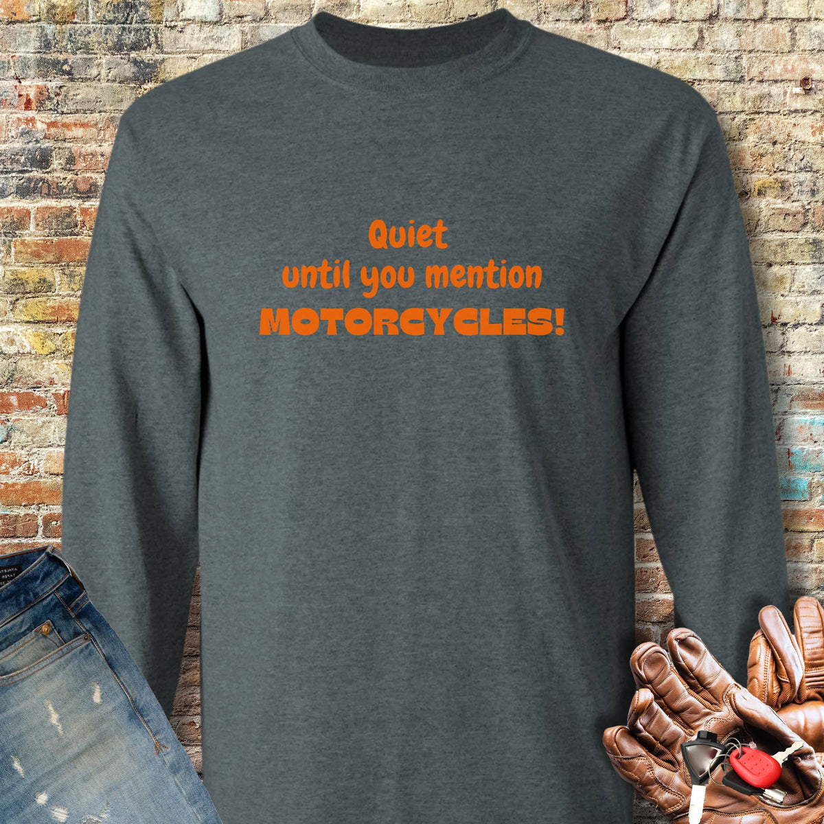 Quiet Long Sleeve T-Shirt - Dark Heather