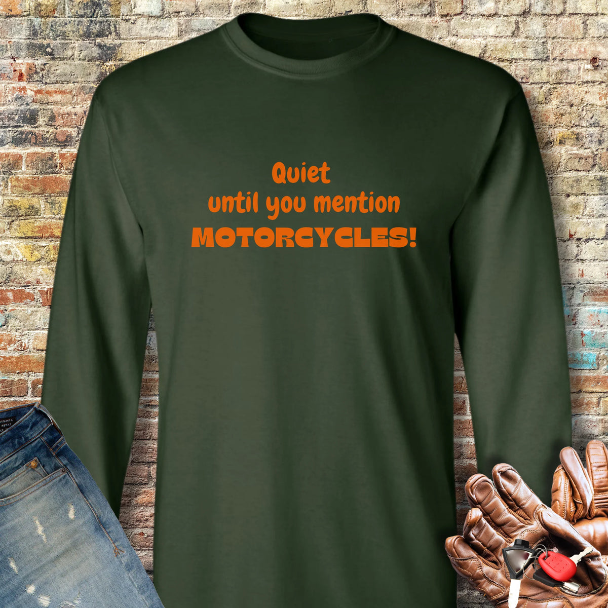 Quiet Long Sleeve T-Shirt - Forest Green