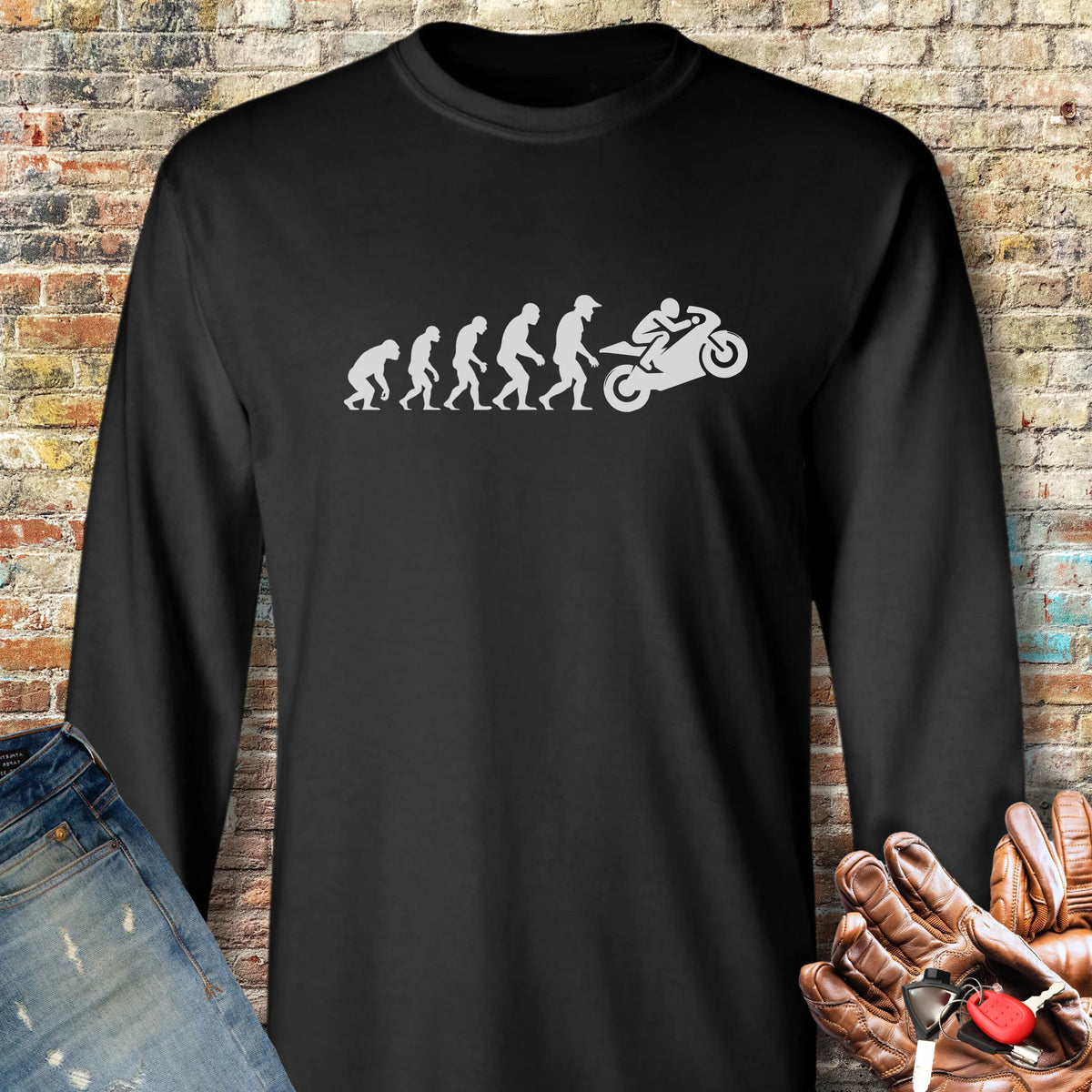 Racer Evolution Long Sleeve T-Shirt - Black