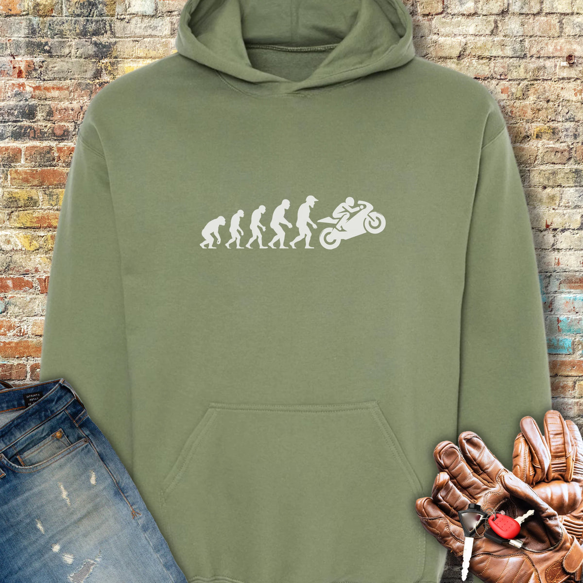 Racer Evolution Hoodie - Military Green