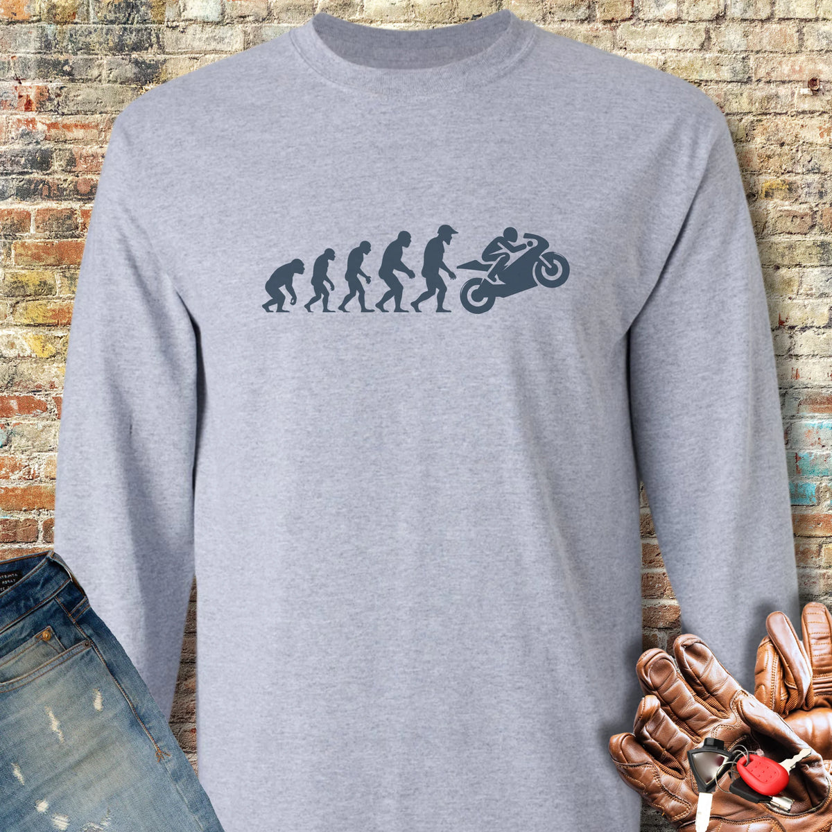 Racer Evolution Long Sleeve T-Shirt - Sport Grey