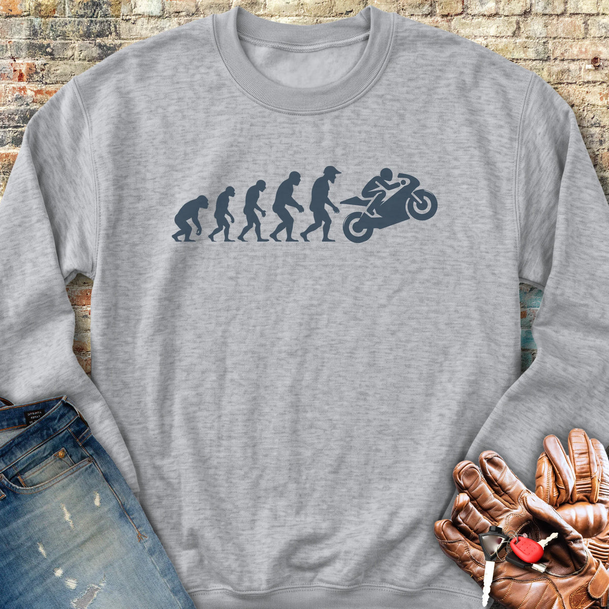 Racer Evolution Sweatshirt - Sport Grey